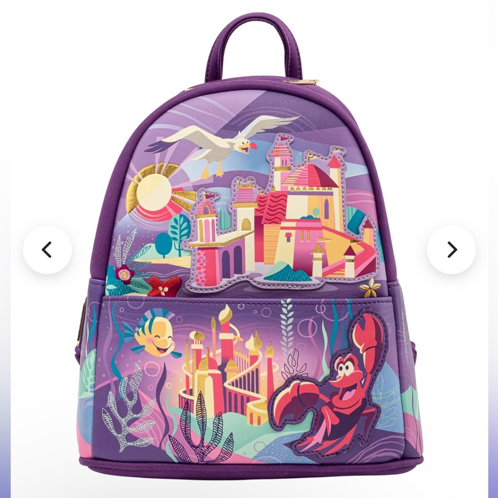 💜PRICE FIRM💜

Loungefly Disney The Little Mermaid
Ariel's Castle Mini Backpack